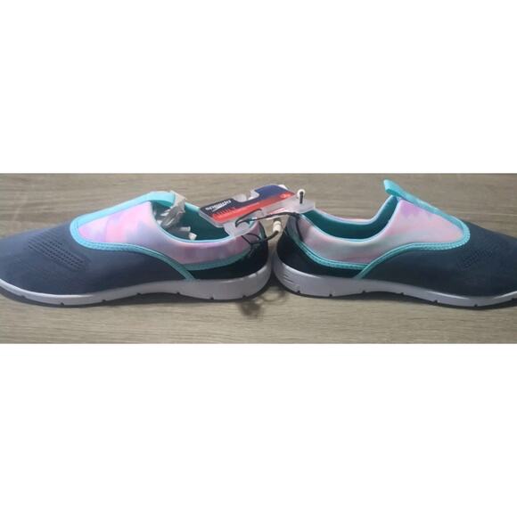 NEW ~ ADULT Large (9-10) ~ Speedo Water Shoes ~GRAY PINK TURQUOISE Beautiful! - Picture 8 of 13